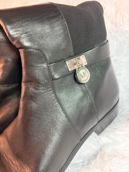Michael Kors Shoes - Michael Kors Black Leather Knee-High Boots Size 7.5M